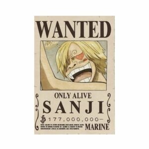wanted sanji wall scroll