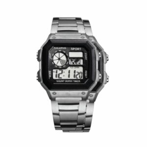 stainless steel digital watch