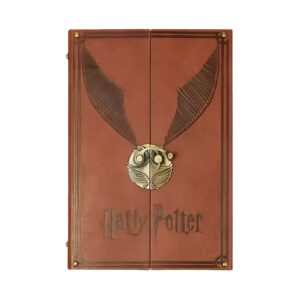 harry potter hardcover diary with golden snitch