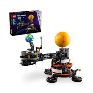 lego® technic planet earth and moon in orbit