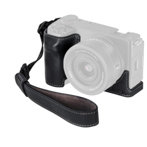 smallrig camera leather case with wrist strap for sony zv e10 ii
