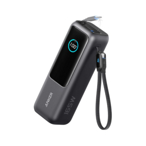 anker laptop power bank (25k, 165w, built in and retractable cables)