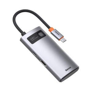 baseus metal gleam series 4 in 1 multifunctional type c hub