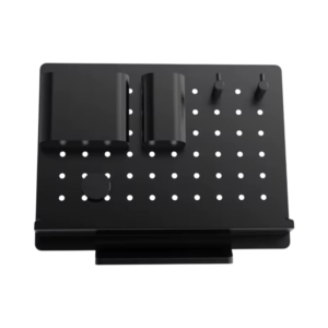 soshi metal desk pegboard black