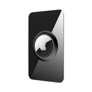 coteci polycarbonate card protective case for apple airtag (black)