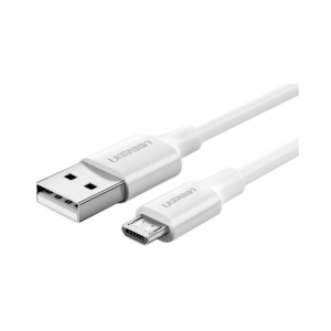 ugreen 60143 usb 2.0 a to micro usb cable nickel plating 2m (white)