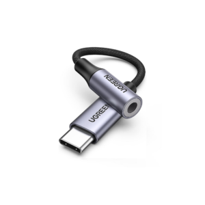 ugreen 30632 usb type c to 3.5mm female cable 10cm (gray)