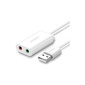 ugreen 30143 usb 2.0 external sound adapter (white)