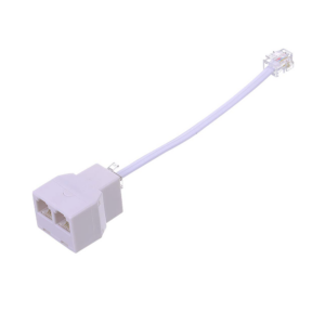 telephone line splitter with rj11 6p4c plugs