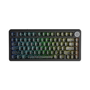 aula f75 wireless mechanical keyboard black contour