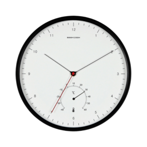 bauhaus design analog clock black