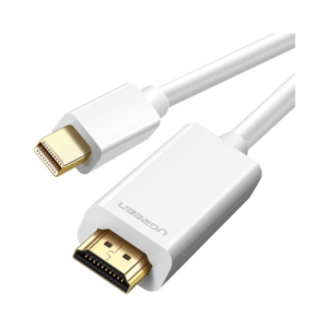 ugreen 10404 mini dp male to hdmi cable 2m (white)