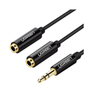 ugreen 20816 audio cable 25cm (black)