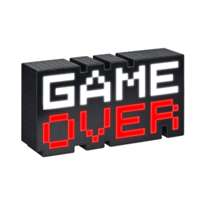 8 bit pixel game over light