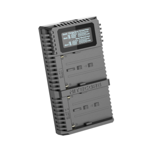 nitecore usn3 pro dual slot usb charger for np fm500h / np f770 / np f970 (usb c)