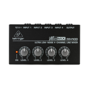 behringer mx400 ultra low noise 4 channel line mixer