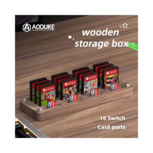 aoduke basics game storage wooden