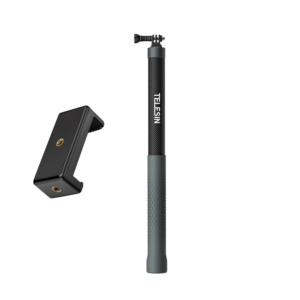 telesin 3m carbon fiber selfie stick + holder (third gen)