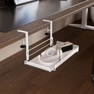 under desk cable management tray (white)