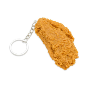 deep fried chicken keychain