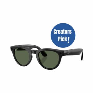 ray ban meta wayfarer shiny black/green gen 2