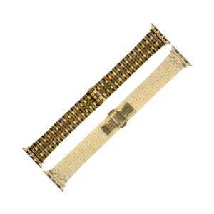 coteci stainless steel strap for apple watch 42/44/45/49mm (gold)