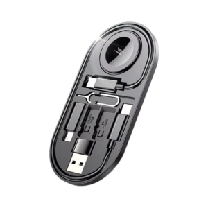 coteci multi function card holder with data cable + iwatch charger
