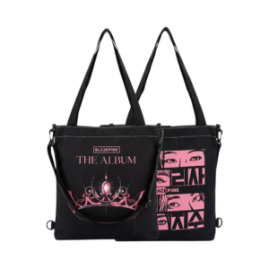 tote bag black pink