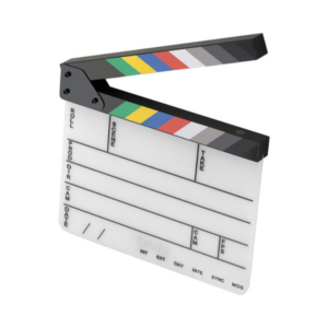 clapper board glossy