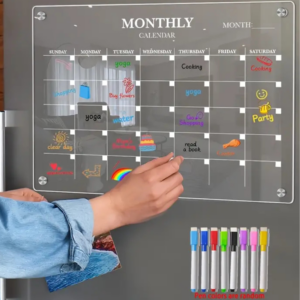 magnetic whiteboard calendar