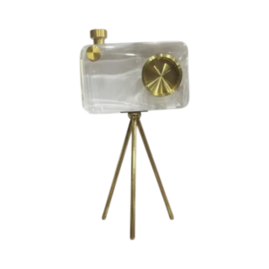 modern luxury crystal camera sculpture (27.5cm)
