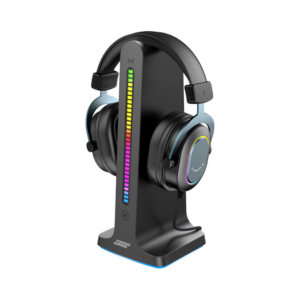 porodo dynamic sound lighting headphone stand