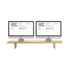 samdi premium bamboo monitor stand