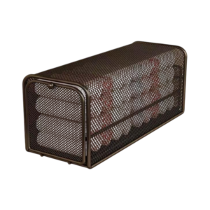 metal mesh storage compartment