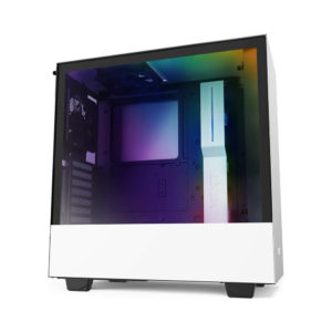 nzxt h510i mid tower pc case (white)
