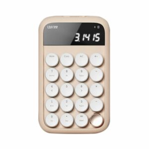lofree eh113 bluetooth number pad & calculator (milk tea)