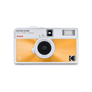 kodak ektar h35 half frame film camera (glazed orange)