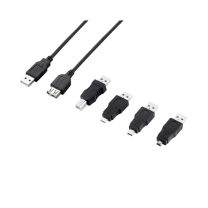 ross 5 in 1 usb cable kit (black)