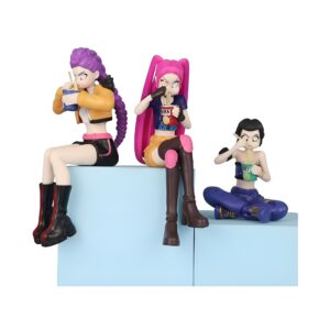 k pop demon hunters "noodle break" figurine set