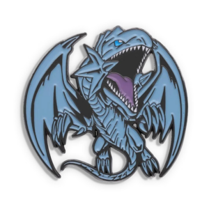 blue eyes white dragon enamel pin