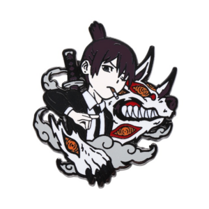 chainsaw man hayakawa aki enamel pin