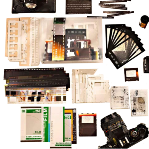 scrapbooking sticker set – vintage film strips scrapbook paper pack (94 pcs)