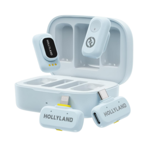 hollyland lark a1 combo usb c & lightning connectors (blue)