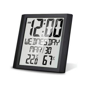 digital clock with temparature