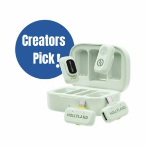 hollyland lark a1 combo usb c & lightning connectors (mint geen)