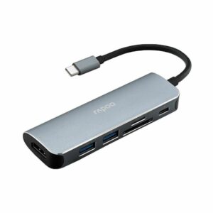 rapoo xd120 usb c multifunction adapter 6 in 1