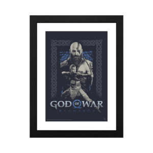 god of war framed print "kratos and atreus" (30x40)