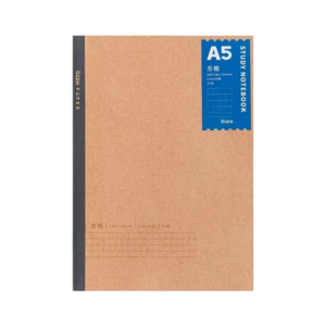 iigen grid a5 craft paper glued bound notebook