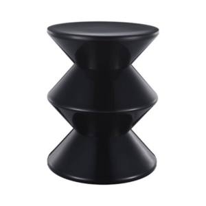 round bedside table (black)