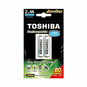 toshiba charger + 2 aa 1950 nimh
